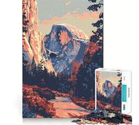 Rompecabezas de 1000 Piezas Yosemite Arte Minimalista Flawless Fit Art Brain Boosting Play Rest Time Play Christmas Wall Art (38x26cm)