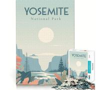 Rompecabezas de 1000 Piezas Yosemite, decoración de Bordes limpios, Juego cognitivo, Juguete, diversión fácil, Ocio (38x26cm)