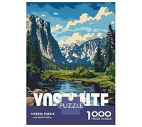 Rompecabezas De 1000 Piezas Yosemite National Park Rompecabezas para Adolescentes Juguetes Antiestrés Decoración Perfecta Regalos De Cumpleaños Y Únicos 52x38cm/1000pcs