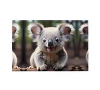 Rompecabezas de 1000 piezas Yyhwhjde Cute Koala Picture Educational Intelectual Rompecabezas de madera, rompecabezas divertidos, rompecabezas para aliviar el estrés