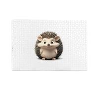 Rompecabezas de 1000 piezas Yyhwhjde Cute Little Hedgehog Picture Educational Intelectual Rompecabezas de madera, rompecabezas divertidos, rompecabezas para aliviar el estrés