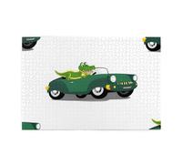 Rompecabezas de 1000 piezas Yyhwhjde Little Alligator On The Car Picture Educational Intelectual Rompecabezas de madera, rompecabezas divertidos, rompecabezas para aliviar el estrés