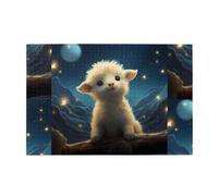 Rompecabezas de 1000 piezas Yyhwhjde Little Sheep mirando las estrellas imagen educativa intelectual rompecabezas de madera, rompecabezas divertidos, rompecabezas para aliviar el estrés