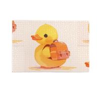 Rompecabezas de 1000 piezas Yyhwhjde Little Yellow Duck con mochila, rompecabezas educativos de madera intelectual, rompecabezas divertidos, rompecabezas para aliviar el estrés