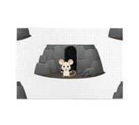 Rompecabezas de 1000 piezas Yyhwhjde Mouse in The Pit Picture Educativo Intelectual Rompecabezas de madera, rompecabezas divertidos, rompecabezas para aliviar el estrés