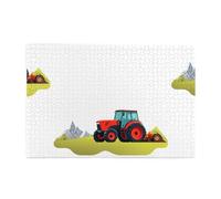 Rompecabezas de 1000 piezas Yyhwhjde Tractor Under The Mountain Picture Educativo Intelectual Rompecabezas de madera, rompecabezas divertidos, rompecabezas para aliviar el estrés