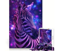 Rompecabezas de 1000 Piezas Zebra Animal Space Teenagers Poder de Recuerdo Placer Relajante Bordes precisos Sorpresa de cumpleaños (38x52cm)