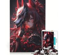 Rompecabezas de 1000 Piezas: Zorro Asesino de fantasía, Juego práctico para Entrenar la Mente y Las Manos, con Piezas de Formas aleatorias Que encajan Perfectamente 38x52cm