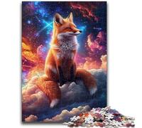 Rompecabezas de 1000 Piezas Zorro en Las Nubes para Adultos y Adolescentes, Toda la Familia (50x75cm)