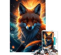 Rompecabezas de 1000 Piezas Zorro Rojo Entre Las Olas Juegos relajantes Juguetes adictivos para Cultivar la Paciencia Excelentes Regalos y Juguetes para cumpleaños (tamaño 50x75cm)