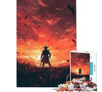Rompecabezas de 1000 Siluetas de Vaqueros solitarios Juegos relajantes Juguetes adictivos para Cultivar la Paciencia Excelentes Regalos y Juguetes para cumpleaños (tamaño 38x26cm)