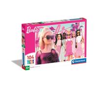 Clementoni Puzzle Barbie Supercolor 104 piezas 6-8 años concentración mental y lógica 25752