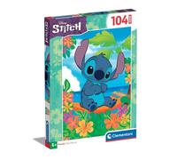 Clementoni - Disney Stitch Supercolor Stitch-104 Piezas Niños 6 Años, Puzzle Dibujos Animados Made in Italy, Color Multilingüe, 27572