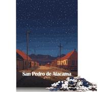 Rompecabezas de 1500 Piezas de la Noche de San Pedro de Atacama para Adultos, Rompecabezas de Madera para Entretenimiento Familiar, 1500 Piezas (85 x 57 cm)