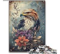 Rompecabezas de 2000 Piezas Águila Flor para Adultos y Adolescentes Juego Familiar antiestrés, desafío difícil, Gran Regalo y Juguete 70x100cm