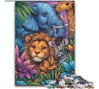 Rompecabezas de 2000 Piezas Animal World para Adultos y Adolescentes Juego desafiante y Familiar Colección de Artistas Bellas Artes para Mayores de 14 años 70x100cm
