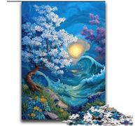 Rompecabezas de 2000 Piezas Árboles Junto al océano para Adolescentes, Ideal para Jugar en Familia, Regalo de cumpleaños, decoración de Pared 70x100cm