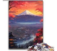 Rompecabezas de 2000 Piezas Atardecer en el Monte Fuji para Adolescentes Interacción Entre Padres e Hijos Que Reduce el estrés (70x100cm)