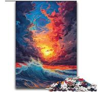 Rompecabezas de 2000 Piezas Atardecer y Olas para Adultos, Regalo Juego desafiante y Educativo para Jugar en Familia, Ideal para cumpleaños y Navidad (70x100cm)