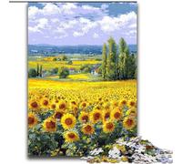 Rompecabezas de 2000 Piezas Campo de Girasoles para Adultos y Adolescentes Un Juego Relajante, Toda la Familia (70x100cm)