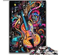Rompecabezas de 2000 Piezas con diseño de violín para Adolescentes, un Juego desafiante y Familiar, cumpleaños, decoración de Pared (70x100cm)