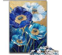 Rompecabezas de 2000 Piezas con diseño Floral Morado y Verde Azulado para Adultos y Adolescentes Juegos educativos, decoración del hogar, Regalo de cumpleaños, Arte Mural 70x100cm