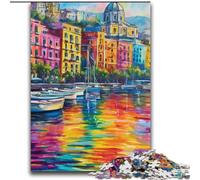 Rompecabezas de 2000 Piezas con la Imagen de la Costa de Nápoles, Italia, para Adultos y Adolescentes, Ideal como Juego Educativo para Decorar el hogar y el Escritorio (70x100cm)