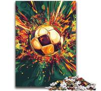 Rompecabezas de 2000 Piezas con Pintura al óleo de fútbol para Adolescentes, Juego de Preguntas y decoración de Pared, cumpleaños y Navidad (70x100cm)
