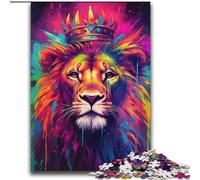 Rompecabezas de 2000 Piezas con Pintura Colorida de un león para Adultos y Adolescentes, a Partir de 14 años Decoración de Pared para Juegos cumpleaños y Navidad (70x100cm)