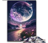 Rompecabezas de 2000 Piezas Cosmic Fantasy Beach para Adultos y Adolescentes Juegos educativos, Juguetes de Bricolaje con póster a Juego y Hoja de Trivia para Mayores de 14 años (70x100cm)