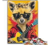 Rompecabezas de 2000 Piezas de Animales Tocando la Guitarra para Adolescentes y Adultos Alivia el estrés y Pasa el Tiempo en casa con póster y Hoja de Trivia a Juego (70x100cm)