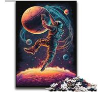 Rompecabezas de 2000 Piezas de astronautas Jugando al Baloncesto para Adolescentes Interacción Entre Padres e Hijos Que Reduce el estrés (70x100cm)