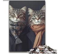 Rompecabezas de 2000 Piezas de Pareja de Gatos para Adolescentes Un Juego desafiante Ideal para Toda la Familia (70x100cm)