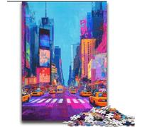 Rompecabezas de 2000 Piezas del Paisaje Urbano de Nueva York, Juguetes educativos para familias, con póster y Hoja de Trivia (70x100cm)