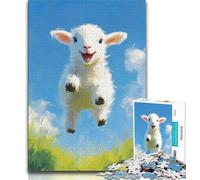 Rompecabezas de 2000 Piezas Happy Sheep Baby para Adultos y Adolescentes, Juguetes educativos, Juegos Familiares, Regalo de cumpleaños, 70x100cm
