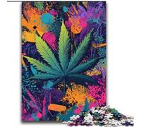 Rompecabezas de 2000 Piezas Hojas Psicodélicas para Adultos y Adolescentes Interacción Entre Padres e Hijos para Reducir el estrés (70x100cm)