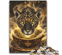 Rompecabezas de 2000 Piezas Místico Jaguar Espíritu para Adultos, Juego Familiar antiestrés, desafío difícil, colección de Artistas, Bellas Artes (70x100cm)