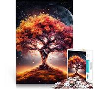 Rompecabezas de 2000 Piezas para Adolescentes Árbol Cósmico de la Vida Juego de Preguntas con póster a Juego y Hoja de Trivia 70x100cm