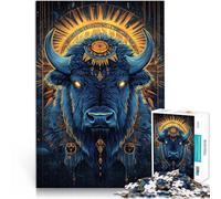 Rompecabezas de 2000 Piezas para Adolescentes Arte de Cabeza de Toro Difícil Difícil Cada Pieza es única: un desafiante y Divertido Juego Familiar 70x100cm