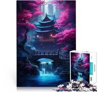 Rompecabezas de 2000 Piezas para Adolescentes Arte japonés de la Flor de Cerezo Juego de Preguntas decoración de Pared 70x100cm