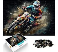 Rompecabezas de 2000 Piezas para Adolescentes Carreras de Motocross Juego de Preguntas con Piezas de Formas aleatorias Que se entrelazan Completamente 70x100cm