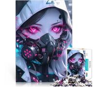 Rompecabezas de 2000 Piezas para Adolescentes Chica futurista de neón de Tokio Aprendizaje Educativo Regalo de Obra de Arte 70x100cm