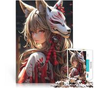 Rompecabezas de 2000 Piezas para Adolescentes Chica samurái de Anime Juego desafiante con Piezas de Formas aleatorias Que se entrelazan Completamente 70x100cm