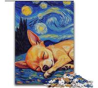 Rompecabezas de 2000 Piezas para Adolescentes, Chihuahua, Cielo Nocturno, diversión Familiar, Actividades en casa, Regalo de cumpleaños, Regalos de Viaje, para niños de 14 años y más, 70x100cm