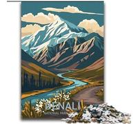 Rompecabezas de 2000 Piezas para Adolescentes del Parque Nacional Denali Ayuda a ejercitar el Cerebro Juguetes adictivos para Cultivar la Paciencia y Mejorar la Memoria 70x100cm