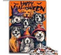 Rompecabezas de 2000 Piezas para Adolescentes, diseño de Perro de Halloween, Juguete Educativo Intelectual descompresor, decoración, 70x100cm