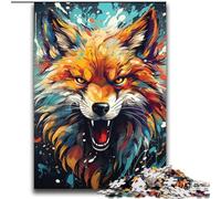 Rompecabezas de 2000 Piezas para Adolescentes, diseño de Zorros Coloridos y extraños, Toda la Familia a Partir de los 14 años, 70x100cm