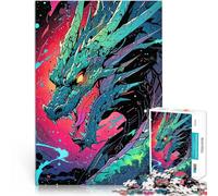 Rompecabezas de 2000 Piezas para Adolescentes Dragón Cósmico Entrena tu Cerebro y Tus Manos Adecuado para decoración de Escritorio. 70x100cm