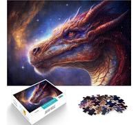 Rompecabezas de 2000 Piezas para Adolescentes Dragón Espacial Cósmico Juegos educativos con Piezas de Formas aleatorias Que se entrelazan Completamente 70x100cm