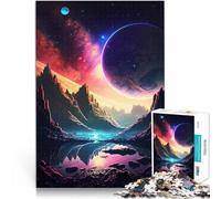 Rompecabezas de 2000 Piezas para Adolescentes El Amanecer del Paisaje Espacial Difícil y desafío Lista de Deseos con Papá Noel 70x100cm
